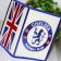 Chelsea Football Club logo design on cover embroidered