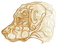 Labrador 2 embroidery design