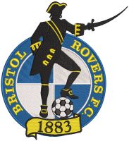 Bristol Rovers football club logo embroidery design