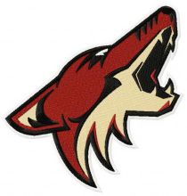 Phoenix Coyotes logo embroidery design