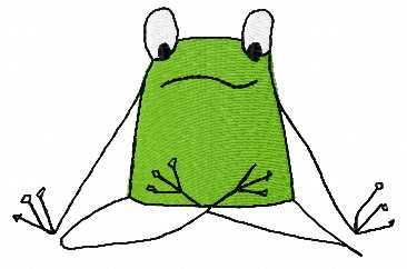 yoga frog free embroidery design