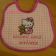 Hello Kitty with Toy design on bib embroidered