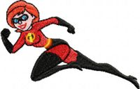 Elasticgirl embroidery design