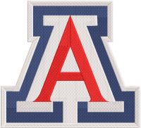 Arizona Wildcats Letter Logo embroidery design