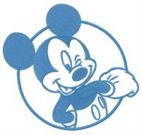 Resourceful Mickey embroidery design