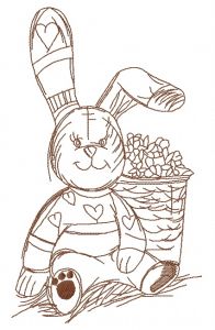 Banny rabbit 3 embroidery design