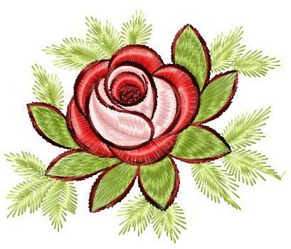 Rose 2 machine embroidery design
