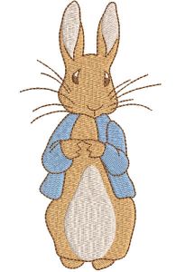 Lindo diseño de bordado de Peter Rabbit