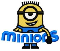 Minion grins 2 embroidery design