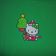 Embroidered Hello Kitty on shirt
