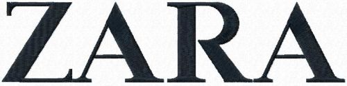 ZARA logo machine embroidery design