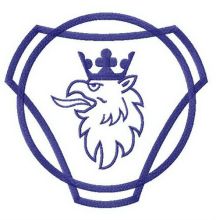 Swedish Scania alternative logo embroidery design