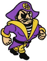 East Carolina Pirates logo embroidery design