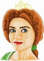 Princess Fiona 1  embroidery design