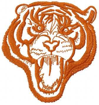 tribal tiger free embroidery design 6