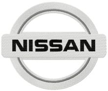 Nissan logo embroidery design