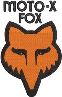  Moto-X Fox logo embroidery design