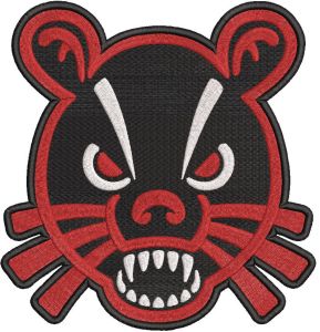 Cincinnati Bearcats secondary logo embroidery design