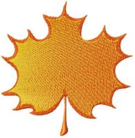 Maple leaf free embroidery design