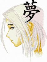 Anime embroidery design
