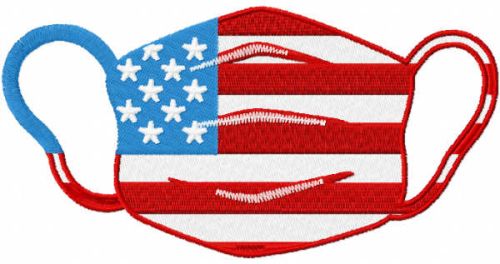 American nurse mask embroidery design