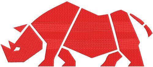 Jimny Rhino Logo embroidery design