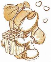 Adorable Cocker Spaniel embroidery design