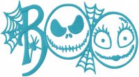 Boo nightmare embroidery design
