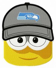 Minion Seattle Seahawks fan embroidery design