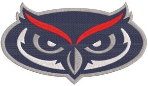 Florida Atlantic Owls Primary logo embroidery design