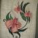 Elegant Oriental Flower design embroidered
