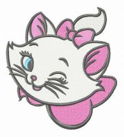 Marie winks embroidery design