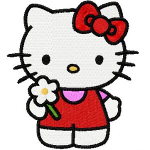 Hello Kitty Good Day embroidery design