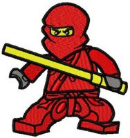 LEGO Ninjago Kai embroidery design