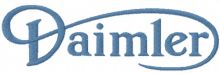 Daimler logo embroidery design