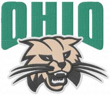 Ohio University Logo embroidery design