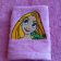 Rapunzel embroidered towel