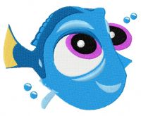 What would Dory do? 2 embroidery design
