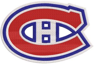 Montreal Canadiens logo embroidery design