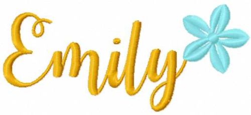 Emily name free embroidery design