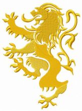 Lannister mascot embroidery design