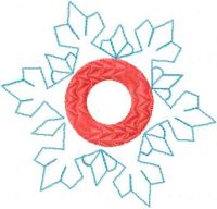 Snowflake free embroidery design 24