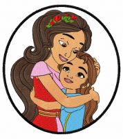 Princess Elena and Princess Isabel embroidery design