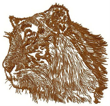 Bengal tiger 2 machine embroidery design