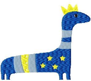 King Dino embroidery design