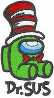 Dr Seuss Among Us embroidery design
