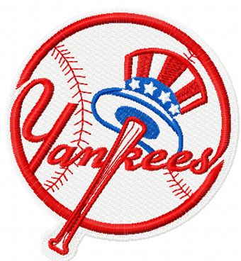 Yayankees New York logo machine embroidery design