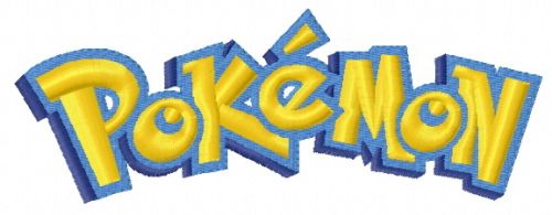 Pokemon Go logo 2 machine embroidery design
