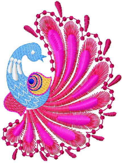 Firebird free embroidered design 9
