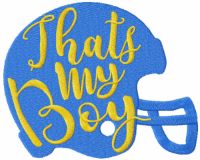 Thats my boy embroidery design